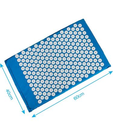 Acupressure Mat for Better Blood Circulation | Needle Mat YantraMatte Yoga & Massage Relaxation Mat - Blue - Buy Online on GoSupps.com