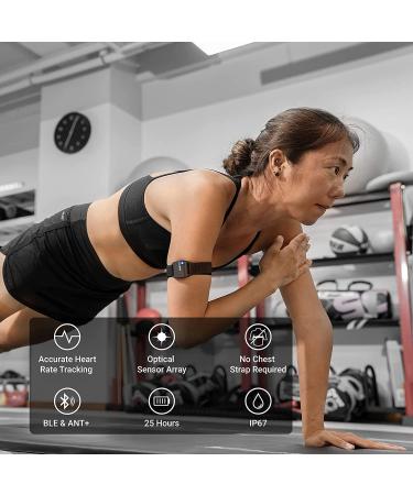 COOSPO HW706 Armband Heart Rate Monitor | Bluetooth ANT+ HR Optical Sensor | Rechargeable Dual Band IP67 HRM | Compatible with Peloton, Wahoo, Polar, Strava, Zwift, DDP Yoga - Buy Online on GoSupps.com