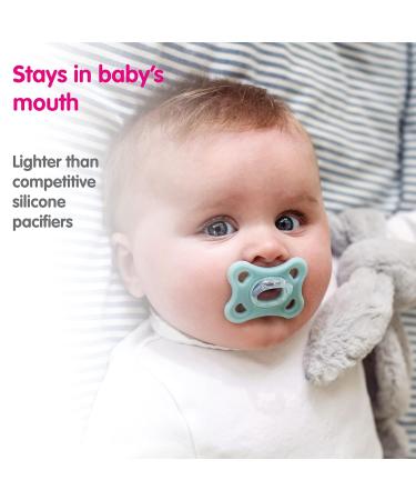 MAM Comfort Pacifiers Set - Best Pacifier for Breastfed Babies 3-12 Months - Silicone Pacifier for Girls - 2 Count Pack - Buy Online on GoSupps.com