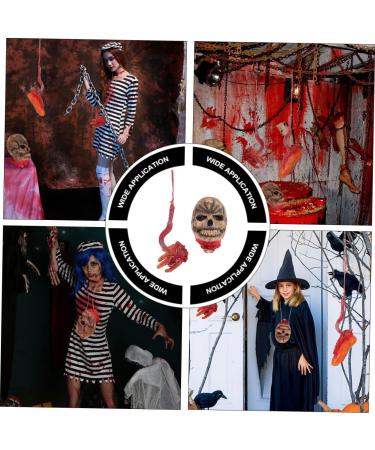 ifundom Halloween Horror Props Haunted House Horror Props Halloween Creepy Ornaments Scary Decor Scary Human Parts Model Bloody Human Parts Props Body Prop Vinyl Decorations Human Body - Buy Online on GoSupps.com