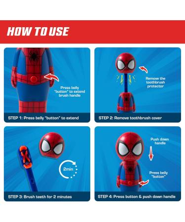 Marvel Spider-Man Toothbrush for Kids - Ultra Soft Fun Design Perfect for Healthy Smiles - Buy Online on GoSupps.com