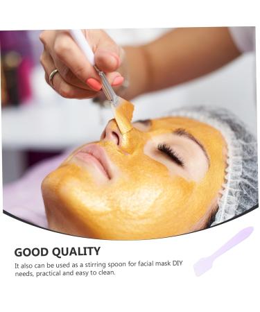 FOMIYES 100pcs DIY Face Cream Scoop & Mask Brush - Purple Plastic Mini Spoon for Skincare & Makeup - Buy Online on GoSupps.com