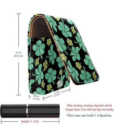 Lucky Four Leaf Clover Lip Gloss Holder | Portable Lipstick Organizer & Makeup Bag | Multi-Color Travel Case for Women - Compact 9.5x2x7 cm - Buy Online on GoSupps.com