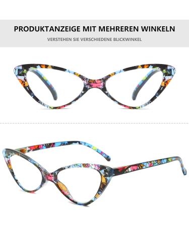 Lanomi Women s Cat Eye Reading Glasses Vintage Floral Pattern Lightweight 2.0x Visual Aid for Style & Comfort - Buy Online on GoSupps.com