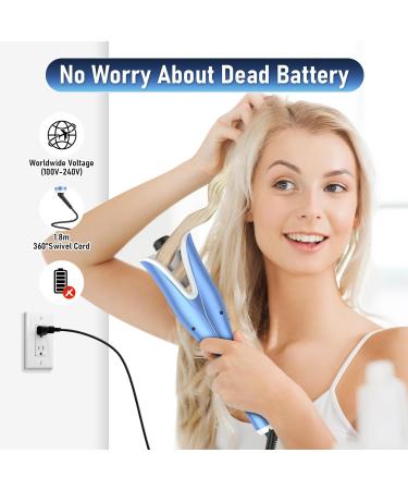 Automatic Curling Iron - Best Auto Hair Curler with Adjustable Temps & Timer Fast Heating Anti-Tangle & Scald Protection - Ideal for Effortless Hair Styling - Buy Online on GoSupps.com