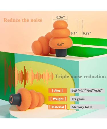 Soft Memory Foam Ear Plugs - 28dB Noise Reduction Ideal for Sleep Concerts & Travel - Anti Snore Earbuds (Orange - Buy Online on GoSupps.com