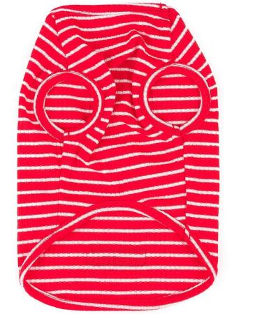 Shop Cute Striped Pet Pullover for Small Dogs & Cats - Stylish Dog Clothes in Pink Red Blue Gray | Lightweight & Comfortable | Perfect for Pets 1.2-9.0 kg - Buy Online on GoSupps.com