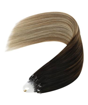Youngsee Microring Extensions - 40cm Balayage Real Hair #2/6/24 | Dark Brown to Blonde Remy Hair Extensions 50g - Buy Online on GoSupps.com