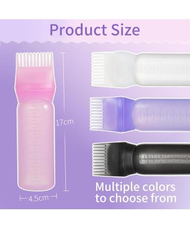 Tacino 4 PCs Root Comb Applicator Bottle - Scalp Oil Applicator & Hair Coloring Tools for Home Styling - Buy Online on GoSupps.com