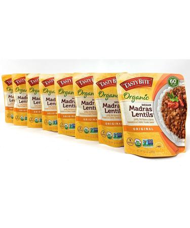 Madras Lentil Tasty Bite Organic Indian Madras Lentils, 10 Oz, Pack of 8 10 Ounce (Pack of 8)