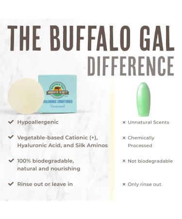 Hyaluronic Conditioner Bar | Natural Hydrating Hair Conditioner for Growth & Detangling | 3 fl oz | Unscented - All Hair Types - Buy Online on GoSupps.com