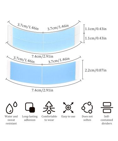 Double Sided Wig Tape - Ultra Hold Waterproof Lace Front Adhesive Strips | 54PCS C-Shaped Clear Tape for Wigs & Toupees | Extra Hold 1/2 Inch 2.2 x 8.8 cm - Buy Online on GoSupps.com