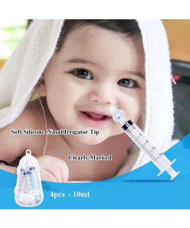 2PCS Professional Baby Nasal Aspirator Syringe Set with Tweezers for Nasal Hygiene - Portable Infant Nose Cleaner - Buy Online on GoSupps.com
