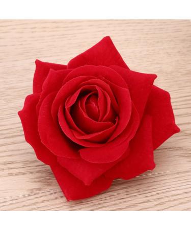 Artificial Large Red Rose Hairpin Clip for Women - Party Hair Accessories - Buy Online on GoSupps.com