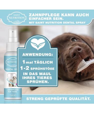 Saint Nutrition Dental Spray for Dogs & Cats | Dental Care Bad Breath Combat & Tartar Removal | 100 ml - Buy Online on GoSupps.com