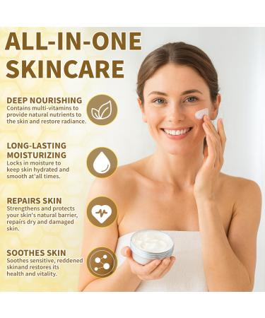 Mulukiss Beef Tallow for Skin and Honey Balm For Face - Grass-Fed Beef Tallow & Raw Wild Honey Blend Natural Body & Face Moisturizer Version 2.0 - Iris scent - Buy Online on GoSupps.com