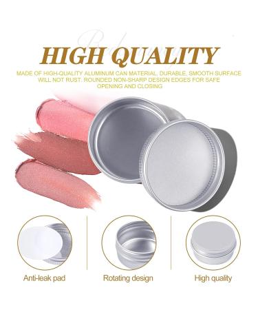 Redamancy 20ml Aluminum Cream Cans - 20 Empty Metal Tins with Screw Lids 4 Spatulas & 40 Labels for Lotion Cosmetics Lip Balm & Mini Candles - Ideal for DIY & Craft Projects - Buy Online on GoSupps.com