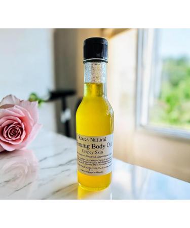 Natural Firming Body Oil for Crepey Skin 3 OZ Plant-Based Vitamin C Hyaluronic Acid Natural Ingredients Improves Texture and Elasticity Organic Vegan Made in the USA - Buy Online on GoSupps.com