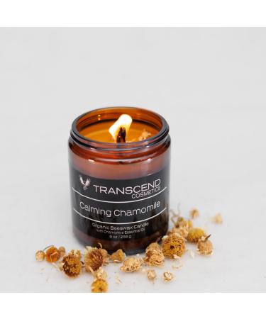 Calming Chamomile Organic Beeswax Candle Yellow