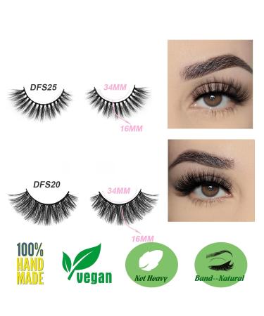 False Eyelashes 5 Pairs - Handmade Faux Mink Wispy Strip Lashes for Natural Beauty | Cat Eye & Doll Eye Styles - Buy Online on GoSupps.com