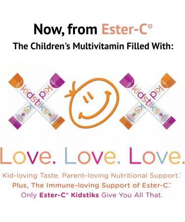 Ester-Cآ® 250 mg Kidstiks - Groovy Grape Flavor, 30 Powder Sticks (6.5g each) - Buy Online on GoSupps.com