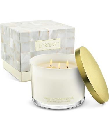 Luxury Vanilla Soy Candles - Large 3 Wick Jar 50 Hours Burn Time 100% Natural Aromatherapy Gifts for Home - Perfect Housewarming Gifts - Buy Online on GoSupps.com