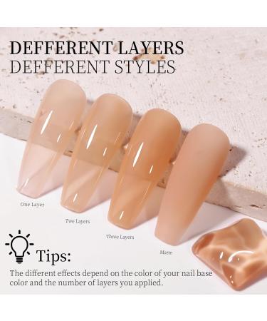 15ML Nude Gel Nail Polish- Soak Off UV Gel Polish for French Manicure at Home - Buy Online on GoSupps.com