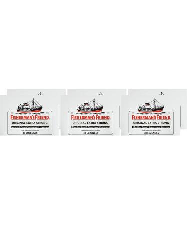 Fisherman's Friend Original Extra Strong Cough Drops - 10mg Menthol, 228 Drops - Cough Suppressant & Sore Throat Lozenges (6 Packs) - Buy Online on GoSupps.com