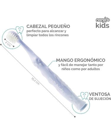 Buy Nano-B Children's Toothbrush - Silver Impregnated Bristles & Blue Handle | International Shipping - Buy Online on GoSupps.com