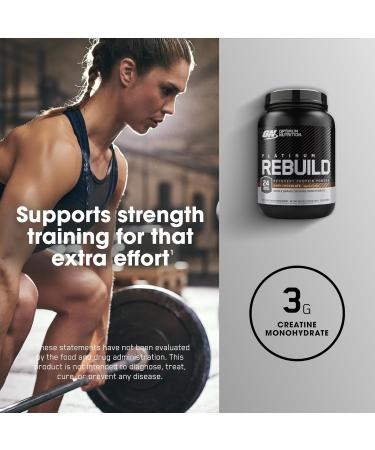 Optimum Nutrition Platinum Rebuild - Dark Chocolate Protein Powder with Creatine Monohydrate | 20 Servings | Premium Post-Workout Supplement for Muscle Recovery - Worldwide Shipping - Buy Online on GoSupps.com