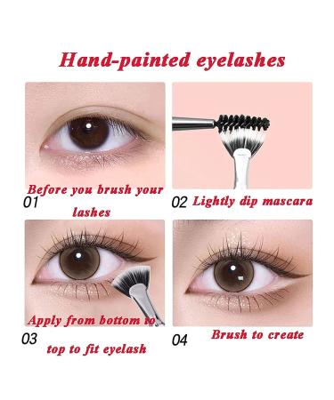 Dolly Mascara Fan Brush Set - Angled Fan Shaped Eyelash Brushes for Perfect Lashes (5PCS) - Buy Online on GoSupps.com