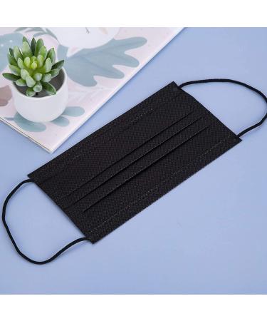 100 PCS Black Disposable Face Masks - 3 Ply Protection for Adults - Buy Online on GoSupps.com