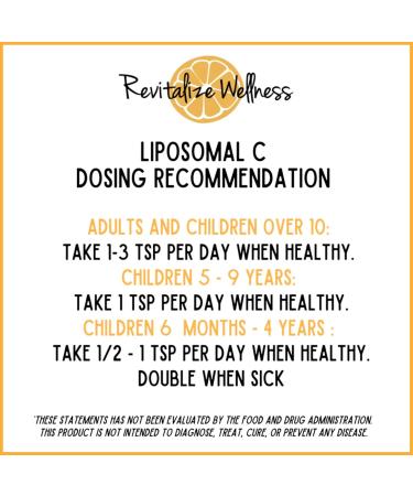 Revitalize Wellness Liposomal Vitamin C | 1 000 mg Vitamin C | Profound Absorption Pure Corn Free & GMO-Free | 30 Servings - Buy Online on GoSupps.com