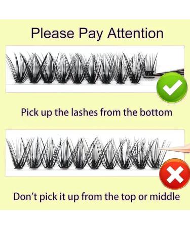 200 Clusters 30D 9 16mm False Eyelashes Soft Dense Individual Lashes DIY Extension Eyelashes Kit for Home Salon Makeup - Buy Online on GoSupps.com