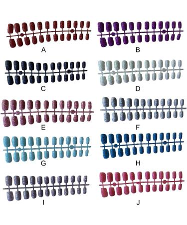 rongweiwang 24 Pieces Fake Nails Press on Flat-end Artificial Nail Tips Elegant DIY Accessory Beauty Kit Manicure Decoration rose red - Buy Online on GoSupps.com