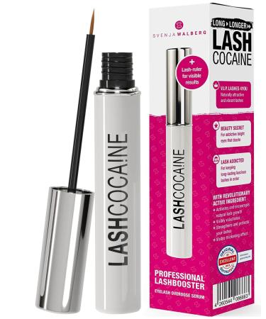 LASHCOCA!NE eyelash growth serum to grow longer & fuller eyelashes | vegan lash enhancing serum MADE in GERMANY | test winner  VERY GOOD  for eyelash extensions | long eye-lashes by Svenja Walberg