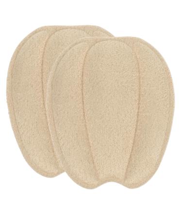 Beavorty Forefoot Cushion Metatarsal Pads 1 Pair Fabric Reusable Tongue Pads Anti-Slip Ball of Foot Cushions Forefoot Shoe Inserts Shoe Insole High Heels for Lady Women Men