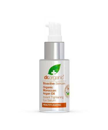 Dr Organic Moroccan Argan Oil Eye Serum 30ml - Hydrating Anti-Aging Treatment - Buy Online on GoSupps.com