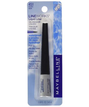 Maybelline Lineworks Liquid Eyeliner Black 451 - Precision Eyeliner for Bold Looks - Buy Online on GoSupps.com