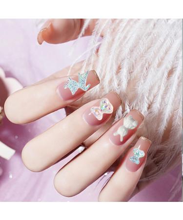 72 Pcs Aurora Teddy Bear Nail Charms - Cute 3D Animal Nail Art Decorations - Buy Online on GoSupps.com