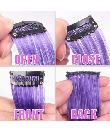 36PCS Colored Clip in Hair Extensions - 21 Rainbow Colors for Kids - Multi-Colors Party Highlights - Synthetic Hairpieces (36 Colors Set) - Buy Online on GoSupps.com