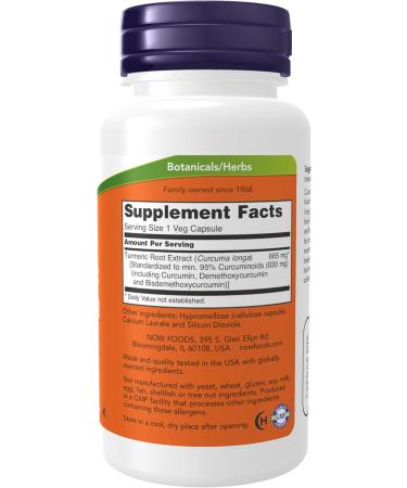 Now Foods Curcumin Ext 95% 700mg 60 CT - Buy Online on GoSupps.com