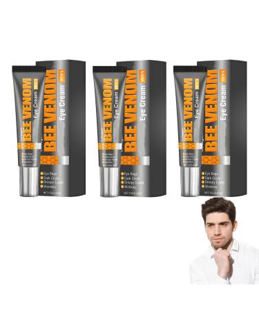 homomdy Set of 3 eye creams with bee poison collagen and bee venom: anti-dark circles and puffiness eyelid lift under-eye bag reduction anti-aging treatment