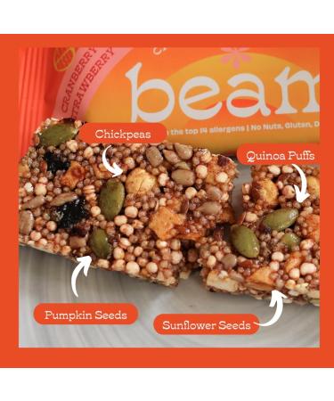 Beam Free From Healthy Snacks Multipack - Free of 14 Allergens High Fibre Snacks 8pk Blueberry Lemon Pineapple Cranberry Strawberry Mint Chocolate Mixed Pack of 8 - Buy Online on GoSupps.com