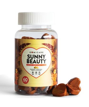 Gummies Solaire Autobronzant au Beta Carotene Astaxanthine Luteine Lycopene et Cuivre Gummies (Bonbons) Bronzage pour une Peau Dor e et Protegee 60 unit s Sans Sucre Sans Gluten