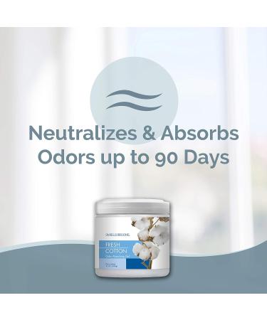 SMELLS BEGONE Air Freshener Odour Absorber Gel - Made with Essential Oils - Absorbs & Eliminates Odour in Pet Areas Bathrooms Cars & Boats - Fresh Cotton Scent - 15 Ounce - 2 Pack - Buy Online on GoSupps.com