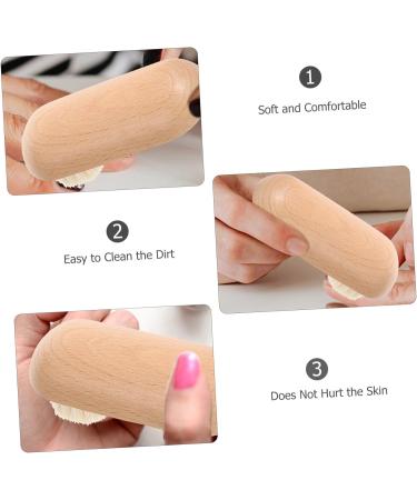 Nail Cleaning Brush Nail Brush Nail Scrubber Brush Nail Cleaner Brush Fingernail Scrub Brush Finger Nail Scrub Brush Toe Brush Wool minkissy - Buy Online on GoSupps.com