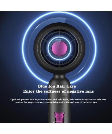 Ionic Hair Dryer Folding Hair Dryer Extreme Hot Air with 1 Nozzle and 1 Diffuser for Home Travel and Salon Use (Blue) - Buy Online on GoSupps.com
