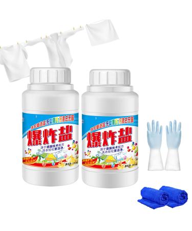 Popular Cleaning Salt Active Explosive Salt Clothing Cleaning Powder for Decontamination Explosive Salt Laundry Detergent Multipurpose Cleaning Powder Clothes Cleaner(200g) (1PC)