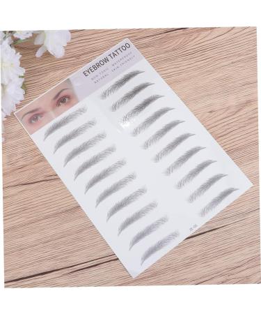 Beavorty Artificial Eyebrow 6 pcs 3d s cosmetology kit Brow Shaper Makeup Eyebrow Transfer template 1 count (Pack of 1) Blackx3pcs - Buy Online on GoSupps.com